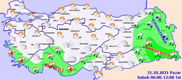 Çok kuvvetli geliyor! Meteoroloji'den 18 ile kuvvetli sağanak uyarısı (31 Ekim hava durumu)