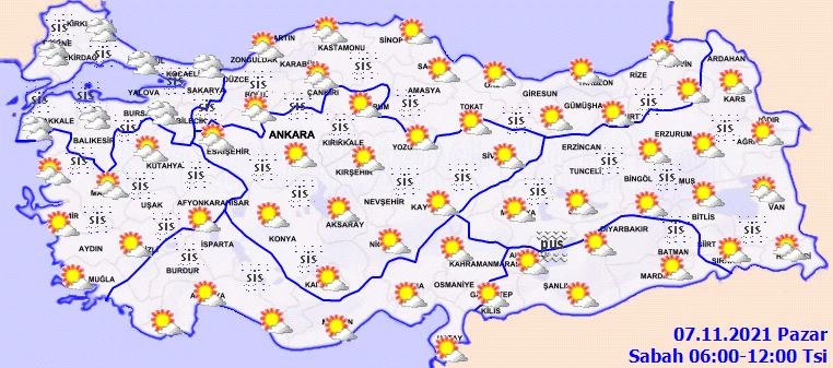 Meteoroloji'den tüm Türkiye'ye aynı uyarı! Sis ve pusa dikkat (7 Kasım hava durumu)
