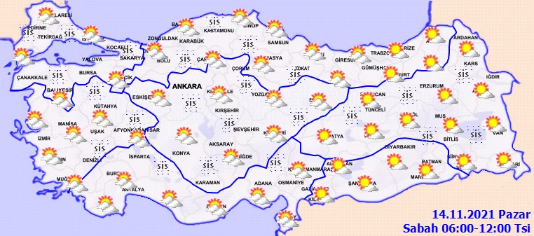 Meteoroloji saat verdi: Marmara Bölgesi yine sisin esiri olacak (14 Kasım hava durumu)