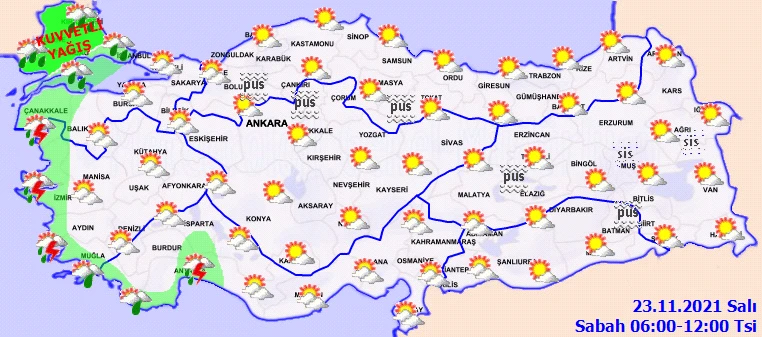 Meteoroloji'den İstanbul için sarı kodlu uyarı: Metrekareye 80 kg yağış düşecek (23 Kasım hava durumu)