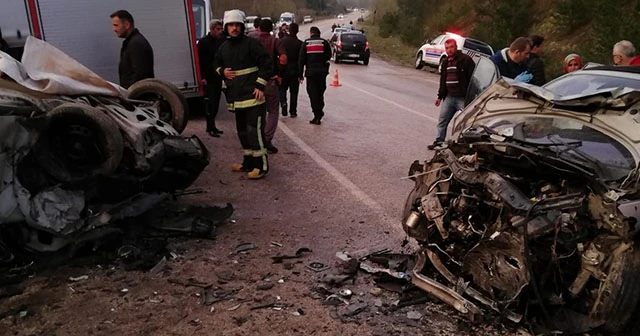 Bursa'nın Orhaneli ilçesinde kaza: 2 ölü, 8 yaralı