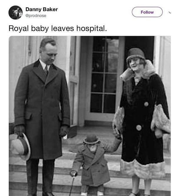 Kraliyet bebeği için şempanze paylaşımı yapan radyocu kovuldu