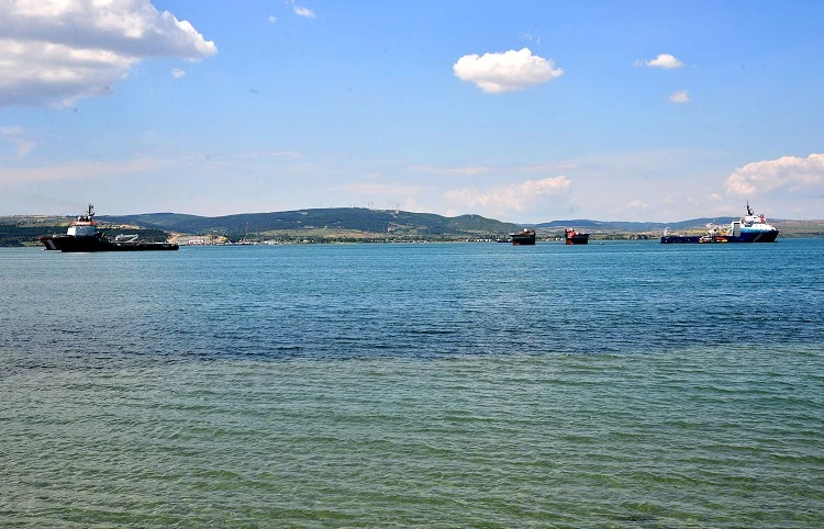 1915 Çanakkale Köprüsü'nün Asya ayağı batırıldı