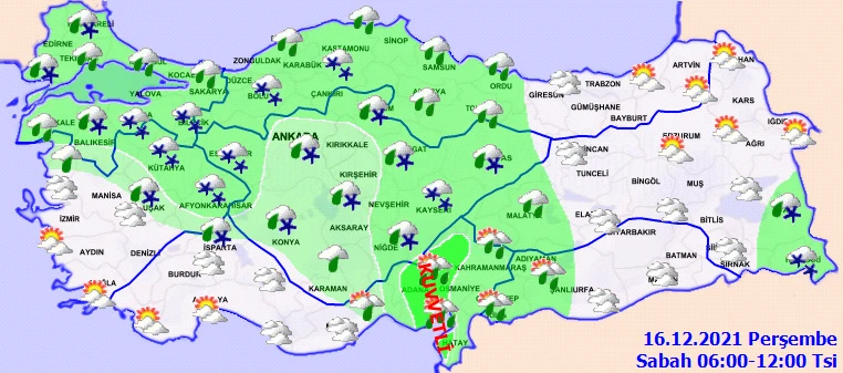 Meteoroloji'den tüm Türkiye'de kar alarmı! Hazırlıklarınızı tamamlayın (16 Aralık hava durumu)