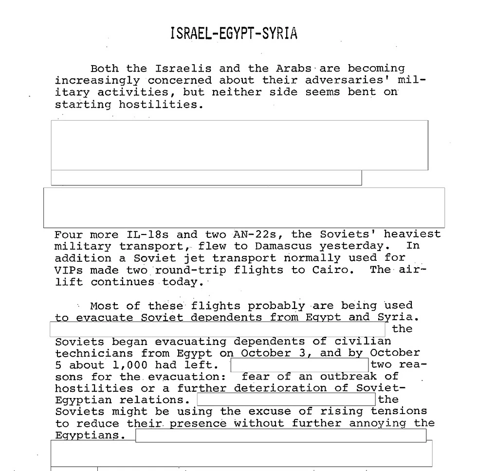 CIA 'sır savaşı' bir gün önceden raporlamış