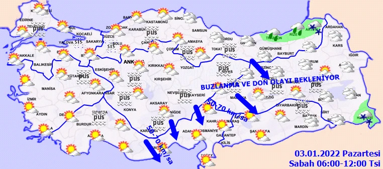 Meteoroloji'den kuvvetli yağış ve fırtına uyarısı! Doğuya kar batıya bahar geliyor