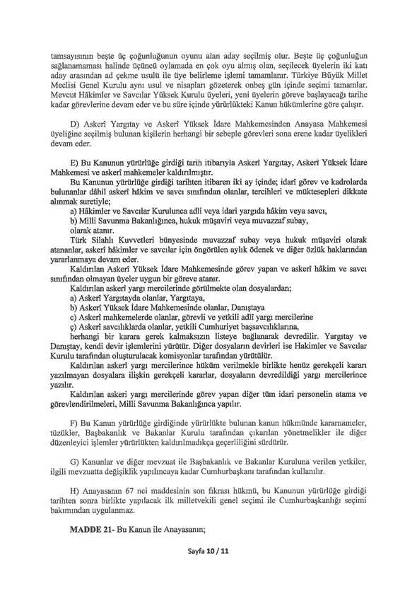 Anayasa değişikliği meclise sunuldu. İşte değiştirilmesi planlanan maddeler!