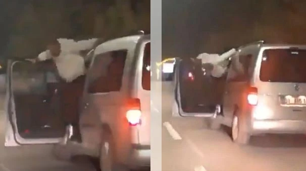 Adana'da hayret verici olay! Araç seyir halindeyken...