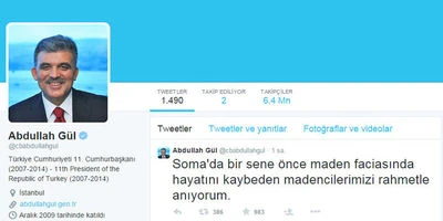 Abdullah Gül'den Soma mesajı
