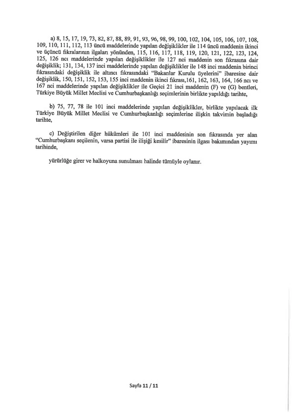 Anayasa değişikliği meclise sunuldu. İşte değiştirilmesi planlanan maddeler!