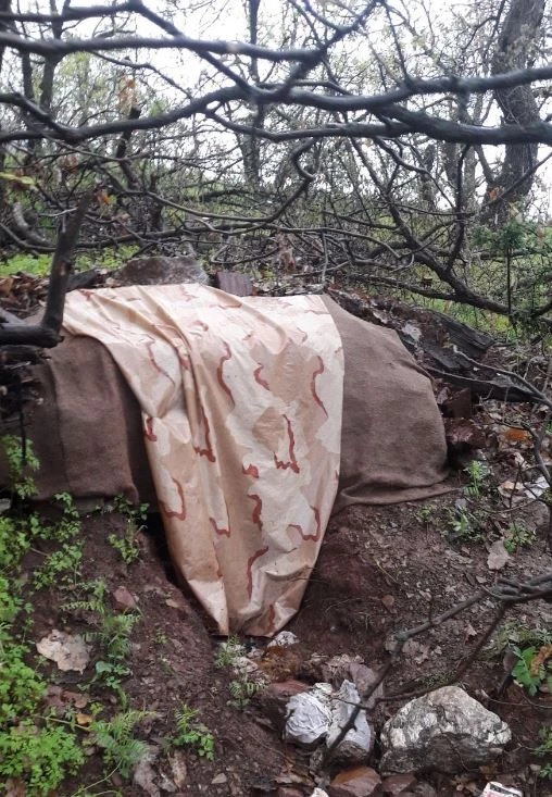 TSK paylaştı, yemeklerini bırakıp kaçmışlar