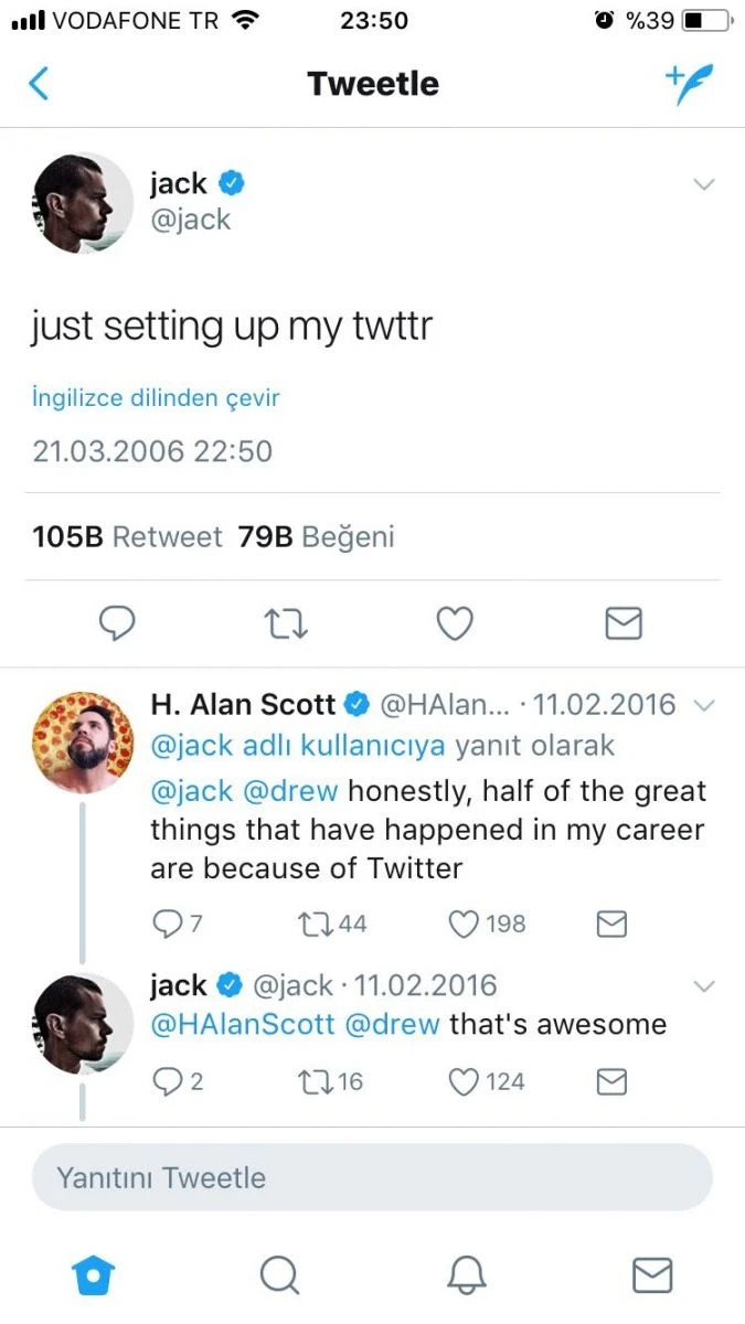 Twitter'da bakın ilk hangi paylaşım yapılmıştı?