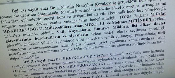 PKK'nın infaz listesi