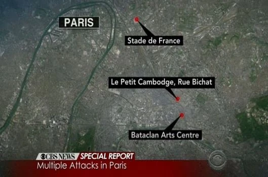 Paris'te 7 ayrı saldırı, en az 160 kişi hayatını kaybetti