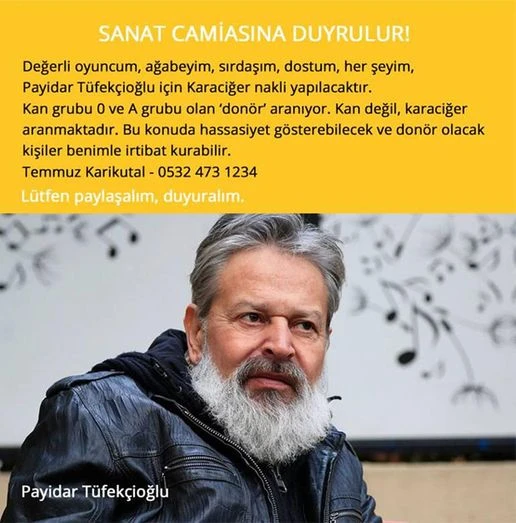 Usta oyuncudan kötü haber