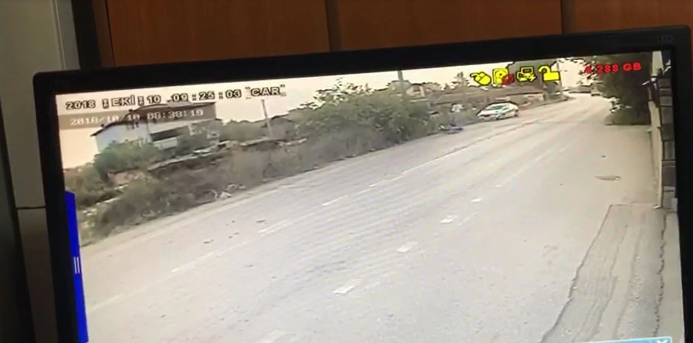 İnegöl'de dehşet veren kaza saniye saniye kamerada