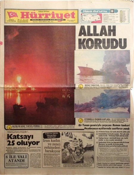 İstanbul Boğazını riske atan gemi kazaları