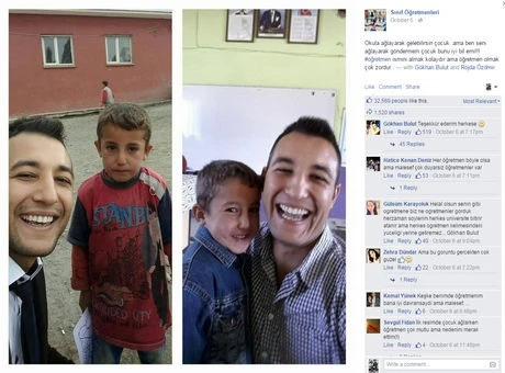 Bizim çok güzel öğretmenlerimiz var... Bir aşkı nakış nakış işleyen neferler