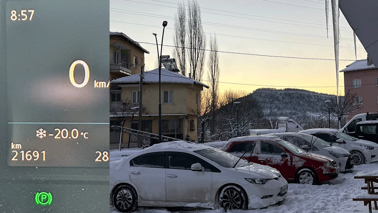 Bursa'da soğuk havanın etkisi sürüyor! Termometreler -20'yi gördü