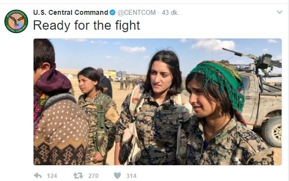 ABD Merkez Komutanlığı'ndan provokatif tweetler