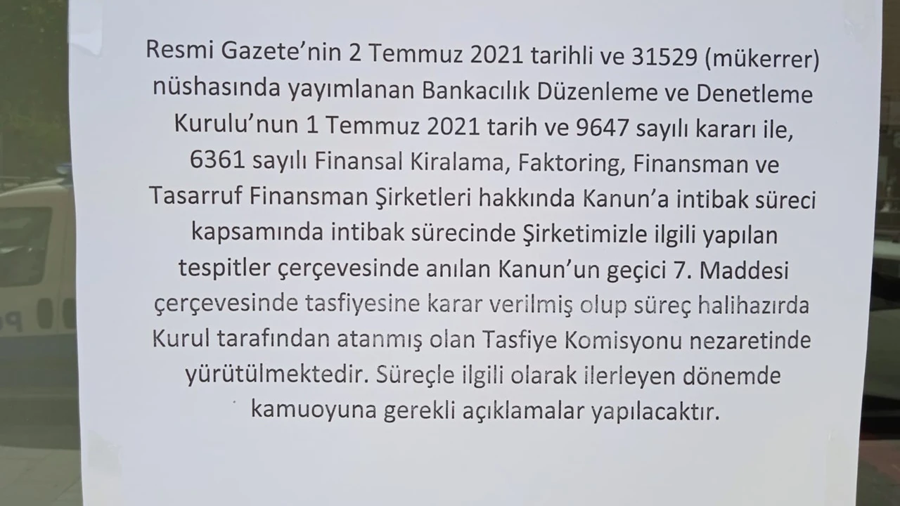 Tasfiye edilen faizsiz konut şirketlerinin şubeleri kepenk açmadı
