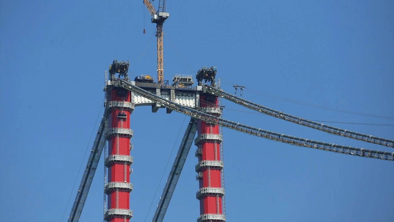 Çanakkale Köprüsü'nde sona doğru: 3. tabliye montajına başlandı