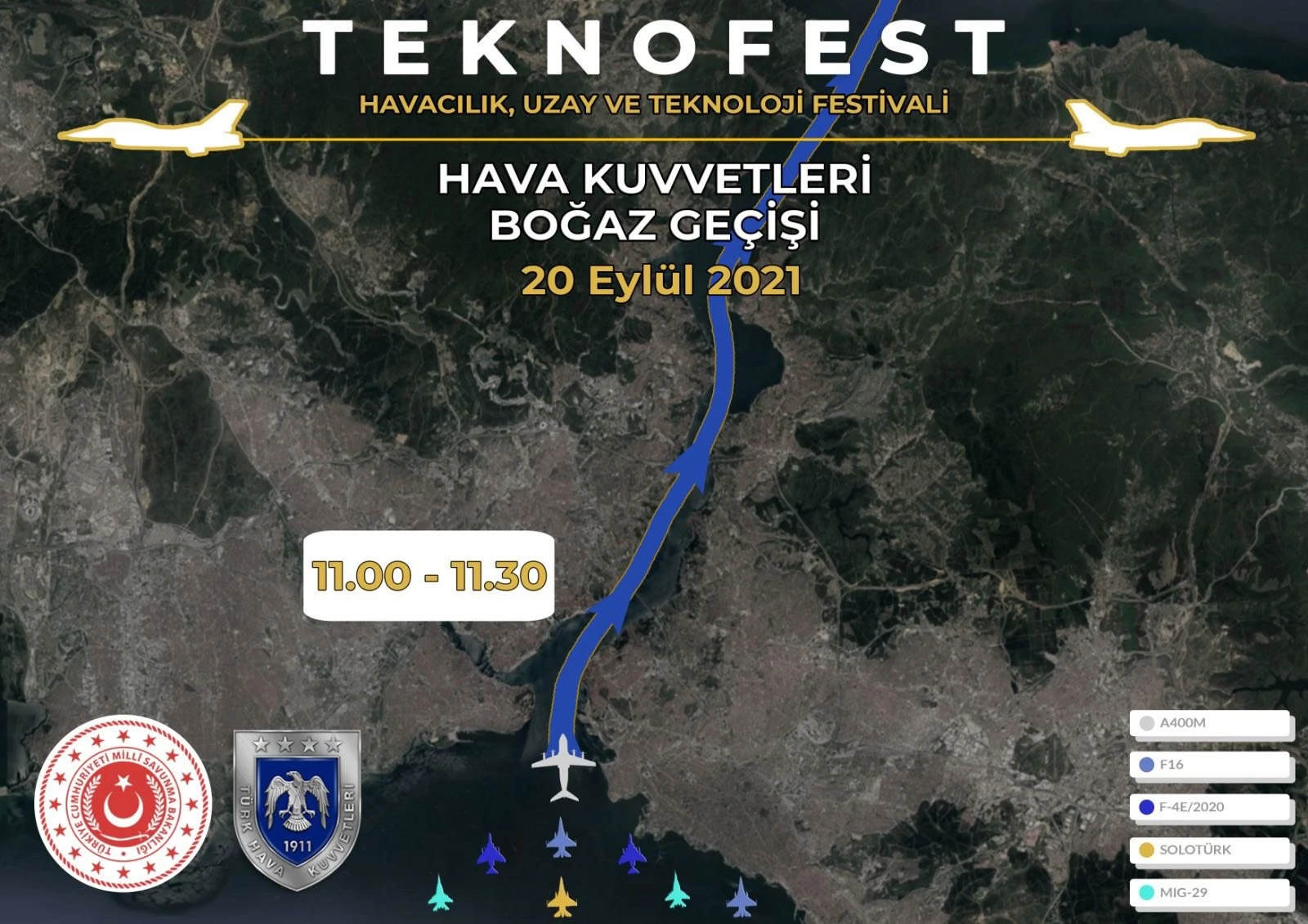 MSB duyurdu: İstanbul'da gözünüz gökyüzünde olsun