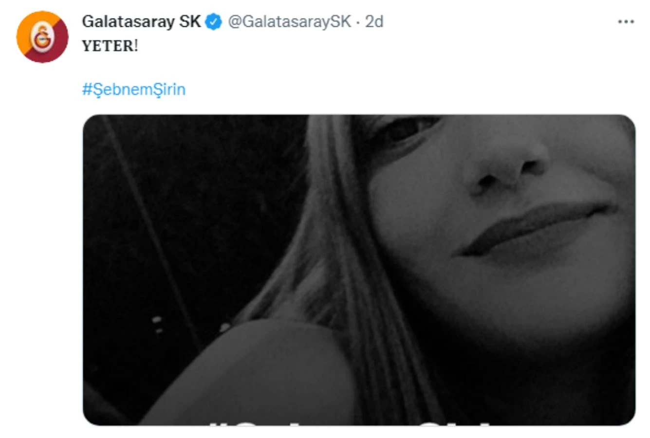 Spor camiası Şebnem Şirin cinayetine tepki gösterdi