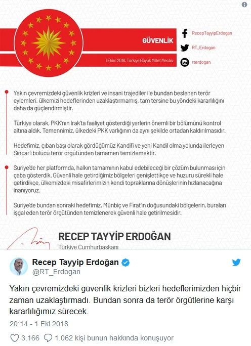 Cumhurbaşkanı Erdoğan'ın açıklamaları