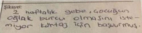 Çocuğunun Oğlak burcu olacağını öğrendi kürtaja gitti