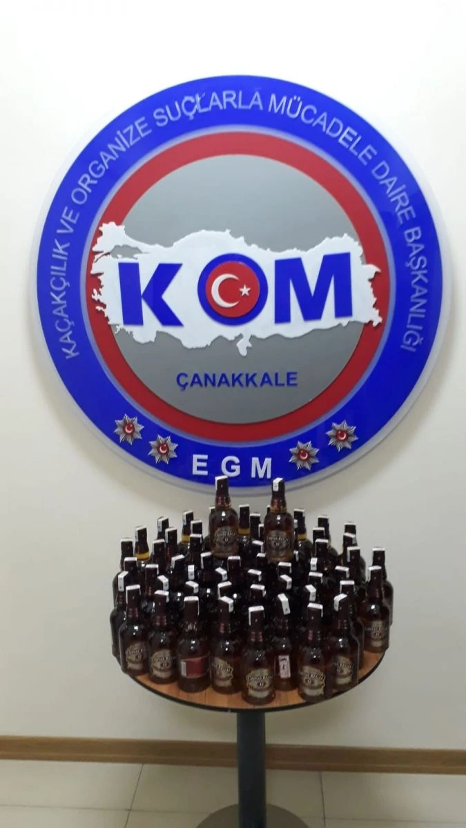 Çanakkale'de uyuşturucu ve kaçak içki operasyonu