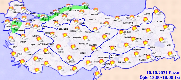 Meteoroloji'den 10 ile uyarı! Günlerce sürecek yağışlar başladı (10 Ekim hava durumu)