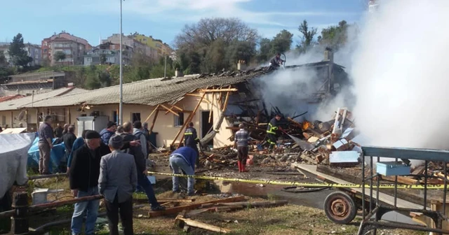 Sinop’ta balıkçı barınaklarında yangın