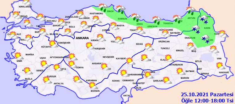 Sıcaklıklar 12 derece birden düşecek, kar kapıda! Meteoroloji il il uyardı (25 Ekim hava durumu)