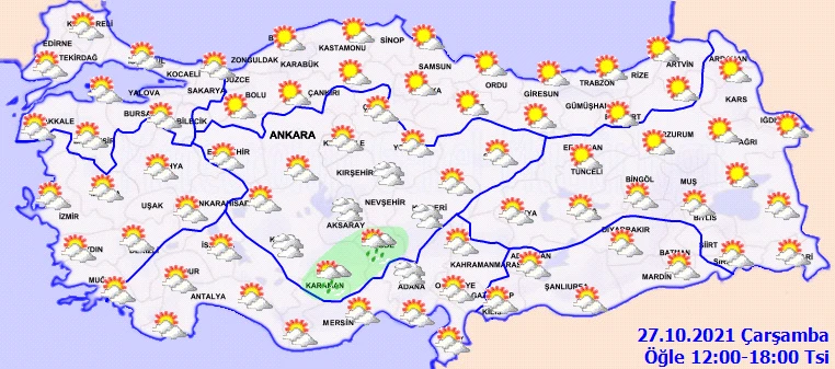 Pastırma yazı geliyor, sıcaklık artacak (27 Ekim hava durumu)