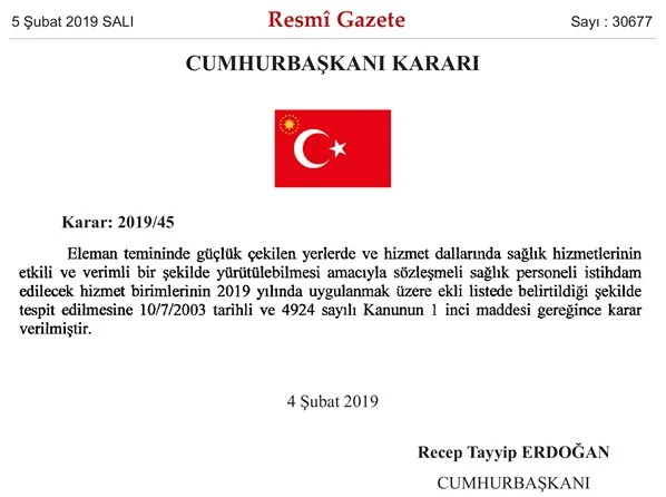 Sağlık Bakanlığı'ndan personel alımı müjdesi