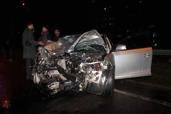 Ordu'da çok feci kaza! Araç bu hale geldi