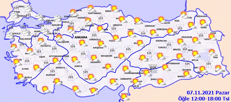 Meteoroloji'den tüm Türkiye'ye aynı uyarı! Sis ve pusa dikkat (7 Kasım hava durumu)