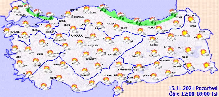 Meteoroloji İstanbul için saat verdi! 8 ilde sağanak uyarısı (15 Kasım hava durumu)