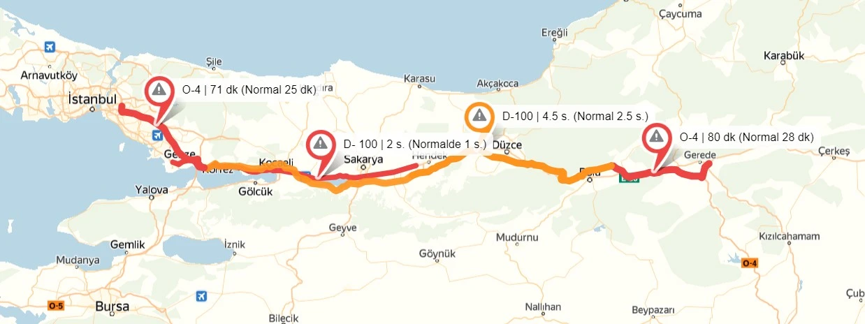 Bayram tatilinde yola çıkmak için en uygun günleri ve saatleri açıklandı