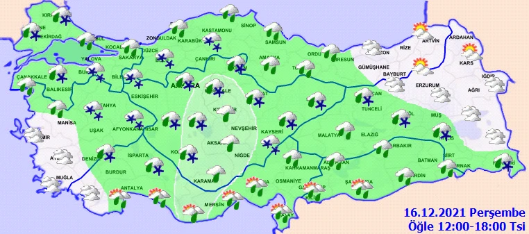 Meteoroloji'den tüm Türkiye'de kar alarmı! Hazırlıklarınızı tamamlayın (16 Aralık hava durumu)