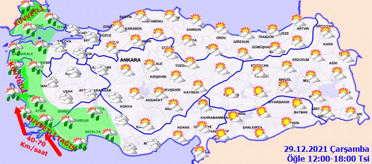 Yaz havası bitiyor! Meteoroloji'den sağanak, fırtına ve sel uyarısı (29 Aralık hava durumu)