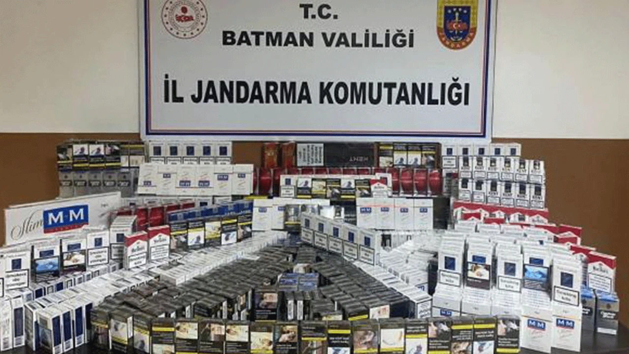 Batman’da gümrük kaçağı sigara operasyonu! 9 bin 210 paket gümrük kaçağı sigara ele geçirildi