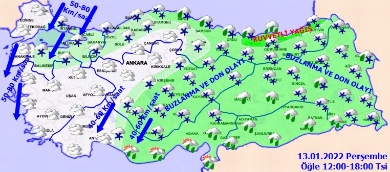 Kar yağışı ne kadar devam edecek? Meteoroloji'den açıklama geldi (13 Ocak hava durumu)