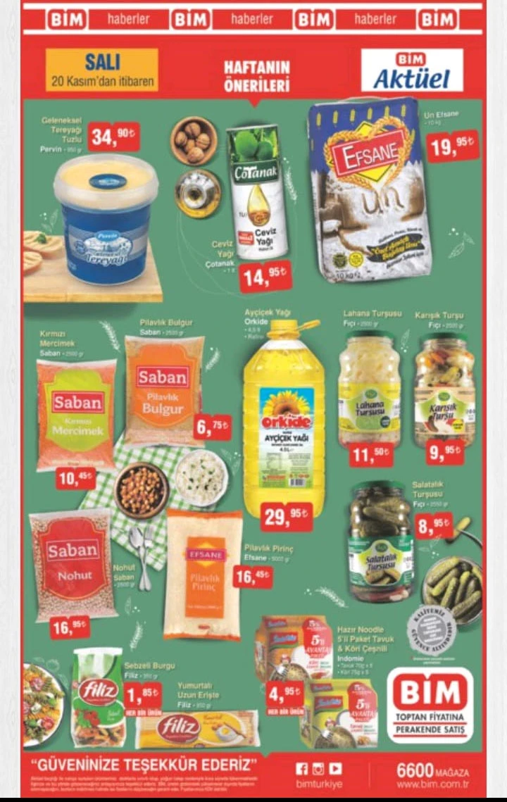 BİM AKTÜEL 23-30 KASIM İNDİRİMLİ Ürünler Kataloğu Listesi BİM BU HAFTA İNDİRİMLİ ÜRÜNLERDE NELER VAR?