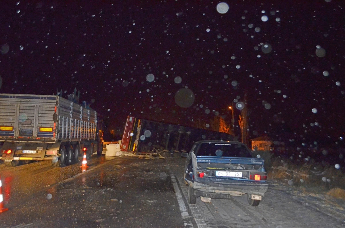 Amasya'da zincirleme trafik kazası