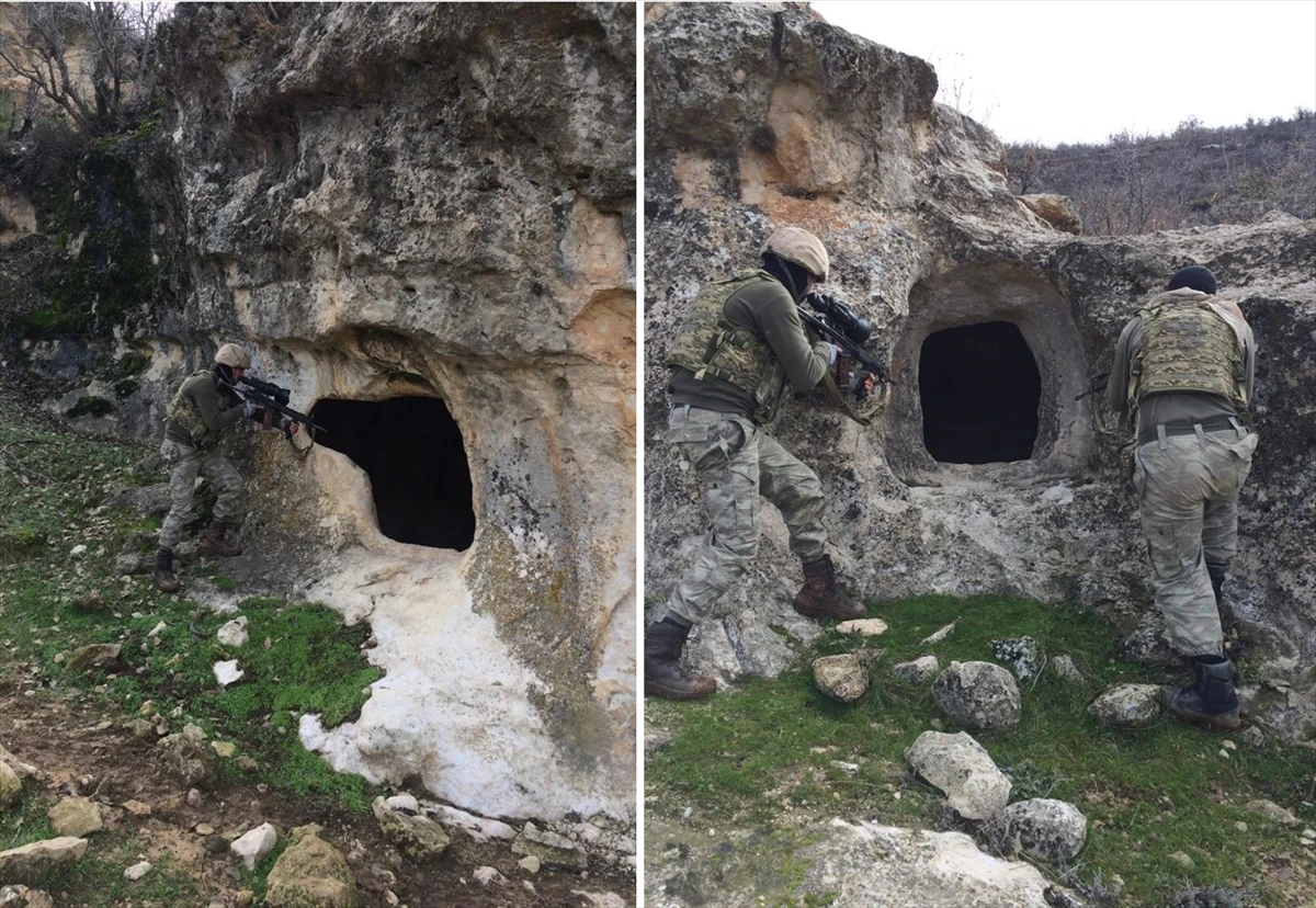 Teröristlerin inleri imha edildi