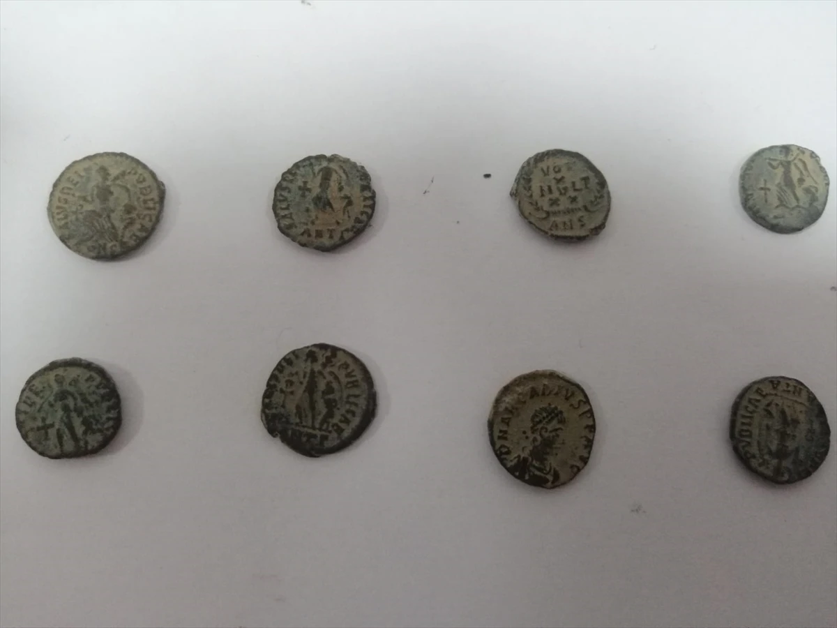 Diyarbakır'da Roma dönemine ait 180 sikke ele geçirildi