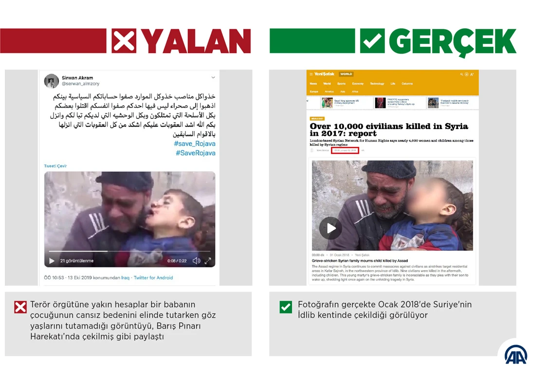 Harekat aleyhine 'gözü yaşlı ailelerin' fotoğraflarıyla manipülasyon