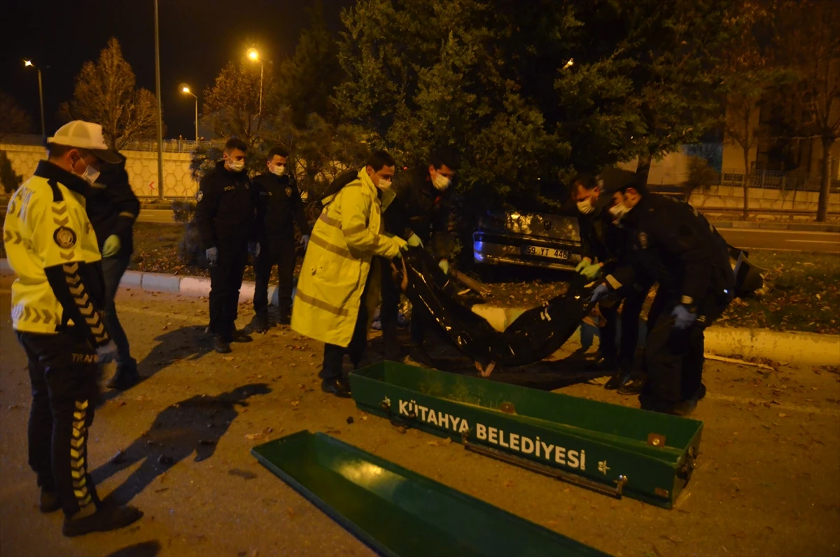 Ağaca çarpan aracın sürücüsü hayatını kaybetti